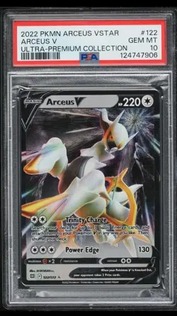 2022 Pokemon VSTAR Ultra Premium Collection Holo Arceus V #122 PSA 10 - Image 1