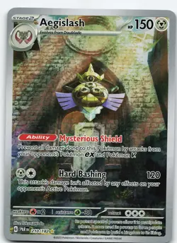 Aegislash - 210/182 Illustration Rare Holo SV04: Paradox Rift NM Pokemon - Image 1