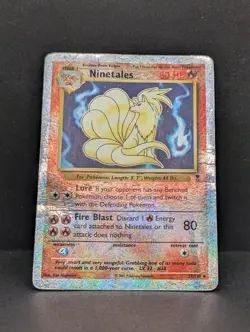 Ninetales 1/110 Legendary Collection Reverse Holo Rare Pokemon TCG fireworks - Image 3