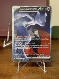 Team Rocket's Mewtwo EX 281/217 Secret Rare Ascended Heroes Pokemon TCG NM - Image 1