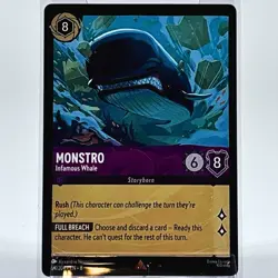 Monstro Infamous Whale 64/204 Rare Lorcana Reign of Jafar NM Disney - Image 1