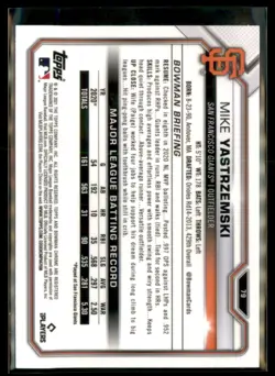 2021 Bowman Chrome Mike Yastrzemski San Francisco Giants #79 2 Card Lot - Image 2