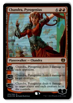 Chandra, Pyrogenius (Foil) - NM Near Mint - KLD Kaladesh # 265 - MTG Magic - Image 1