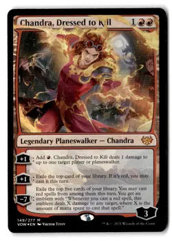 Chandra, Dressed to Kill (Foil) - NM - Innistrad: Crimson Vow # 149 - MTG Magic - Image 1