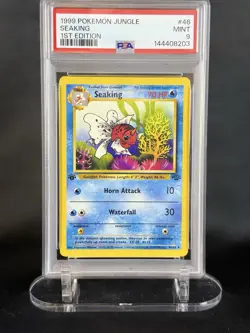 Pokemon 1st Edition Jungle Seaking 46/64 PSA 9 MINT FRESH GRADE - Image 1