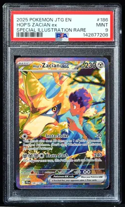 Hop's Zacian ex #186/159 Journey Together PSA 9 Pokemon Card - Image 1