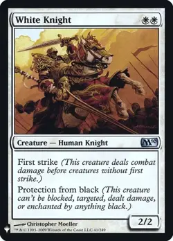 2x White Knight - Foil The List NM MTG - Image 1