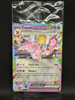 Espeon ex 034/131 Pokemon Prismatic Evolutions Stamp Promo Sealed NM Near Mint - Image 1