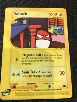 Voltorb - 113/144 - Common - Skyridge - Pokemon Card Mint! - Image 1