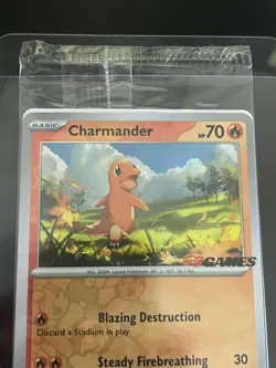 [SEALED] Charmander EB Games Promo 004/165 151 Pokemon - Image 2
