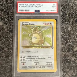1999 Pokemon Jungle Holo Rare Kangaskhan 5/64 PSA 7 - Image 1
