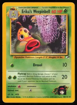 2000 GYM - HEROES ERIKA’S WEEPINBELL STAGE 1/UNCOMMON #48 - Image 1