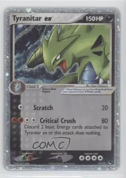 Tyranitar ex Pokemon Organized Play Promotional Series 1 #17 2004 - Image 1