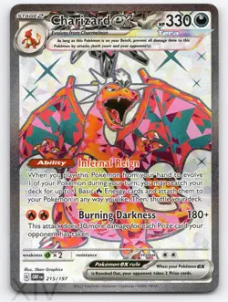 Charizard ex 215/197 Pokemon Obsidian Flames Ultra Rare - Image 1