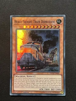 Yugioh - Heavy Freight Train Derricrane - INCH-EN046 - Super Rare - 1st Ed - NM - Image 2
