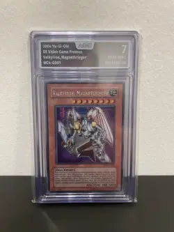 Yu-Gi-Oh! Valkyrion The Magna Warrior Secret Rare WC4-G001 Near Mint AoG Grading - Image 1