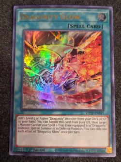 Yugioh! Dragunity Glow - GFTP-EN041 - Ultra Rare - 1st Edition Near Mint - Image 1