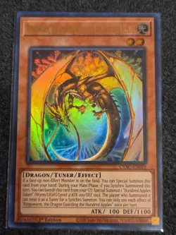 Yugioh! Ringowurm, the Dragon Guarding the Hundred Apples - CYAC-EN029 - Ultra R - Image 1