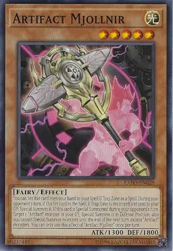Artifact Mjollnir - EXFO-EN028 - MP - Common - Unlimited - Yugioh - Image 1