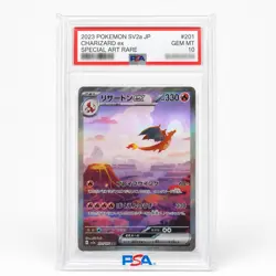 2023 Charizard Special Art Rare Card – PSA 10 Style Slab Custom Fan Display Card - Image 1
