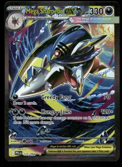 Pokemon Cards Mega Sharpedo ex 127/094 Phantasmal Flames NM - Image 1