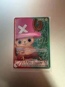 One Piece Tony Tony Chopper OP08-001 Two Legends Bandai 5000 Leader Regular Card - Image 1