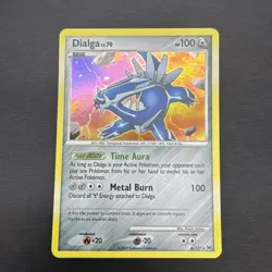 Pokemon TCG Dialga Holo Rare Platinum Card 6/127 NM/LP - Image 1