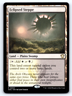 Eclipsed Steppe Land - Secrets of Strixhaven Commander - MTG - Image 1