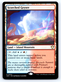 Scorched Geyser Land - Secrets of Strixhaven Commander - MTG - Image 1