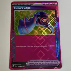 Pokemon TCG Hero's Cape 152/162 SV05 Temporal Forces ACE SPEC Rare Holo Trainer - Image 1