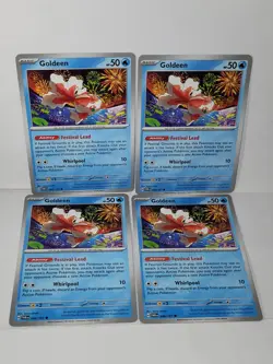 Goldeen 044/167 Twilight Masquerade Pokemon TCG 4x Playset - Image 1