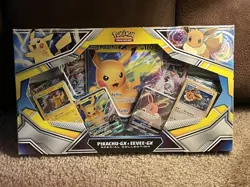 MINT POKEMON TCG PIKACHU-GX & EEVEE-GX SPECIAL COLLECTION BOX NEW FACTORY SEALED - Image 1