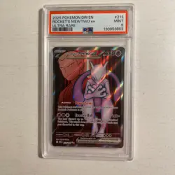 Pokemon Team Rockets Mewtwo Ex Ultra Rare Destined Rivals 213/182 PSA 9 - Image 1