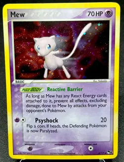 Mew 5/17 VLP Cosmos Holo Insane Double Swirl POP Series 4 Pokemon League Promo! - Image 2