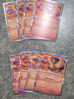 4x Moltres 014/094 HOLO PLAYSET x4 Phantasmal Flames Pokemon TCG NM EN PFL - Image 2