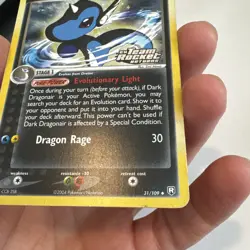 2004 Pokemon Team Rocket Returns Dark Dragonair [Reverse Holo] 31/109 - Image 3