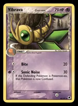 Vibrava 42/101 Uncommon Dragon Frontiers Pokemon LP - Image 1