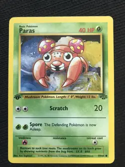 1st Edition Paras 59/64 - Jungle - Pokemon - Image 1