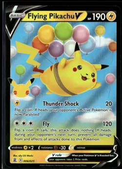 Flying Pikachu V 006/025 Holo V Rare Celebrations Pokemon NM/M - Image 1