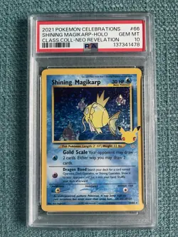 Pokemon TCG Celebrations Classic Collection Shining Magikarp PSA 10 - Image 1