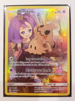 🔥 Pokemon Mimikyu Full Art Secret Rare Holo 245/236 SM -Cosmic Eclipse 2019. - Image 3