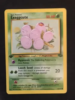 Pokemon Basic Exeggcute Jungle Set 52/64 Common 1st Edition LP - Image 1