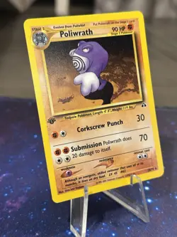 Poliwrath 28/75 Neo Discovery 1st Edition Rare Pokemon - Near Mint - Image 1