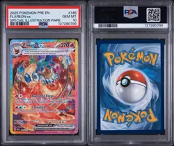2025 Pokemon TCG-Scarlet & Violet Prismatic Evolutions Flareon EX 146/131 PSA 10 - Image 3