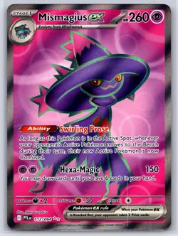 MISMAGIUS EX 112/094 PHANTASMAL FLAMES ULTRA RARE POKEMON NEAR MINT - Image 1
