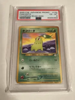 Pokemon Japan Promo Champion Road 2000 -Cyndaquil, Chikorita, Totodile PSA 5,6,7 - Image 5