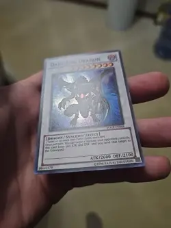 Yugioh Dark End Dragon RYMP-EN066 Super Rare LP - Image 2