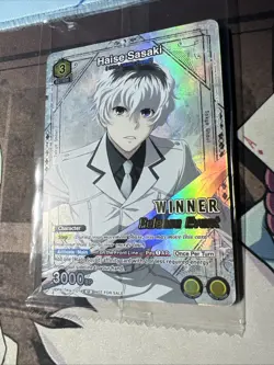 UNION ARENA RELEASE EVENT WINNER HAISE SASAKI CARD TKG-1-014 TOKYO GHOUL STAMPED - Image 3