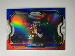 2020 Panini Prizm LeBron James Red White and Blue Prizm Kobe tribute - Image 1