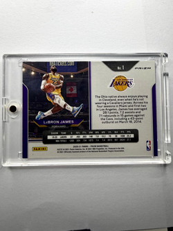 2020 Panini Prizm LeBron James Red White and Blue Prizm Kobe tribute - Image 2